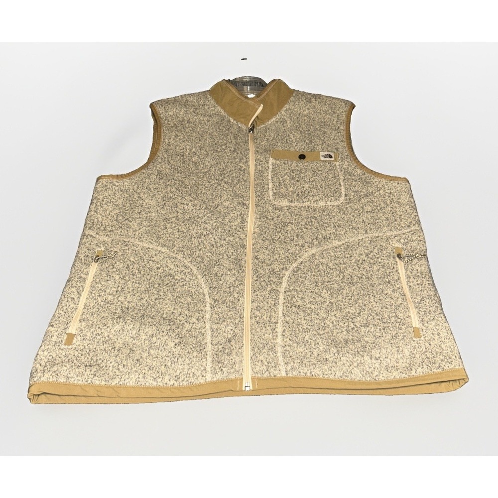 The North Face Gordon Lyons Classic Vest in Bleached Sand Heather Men's XL